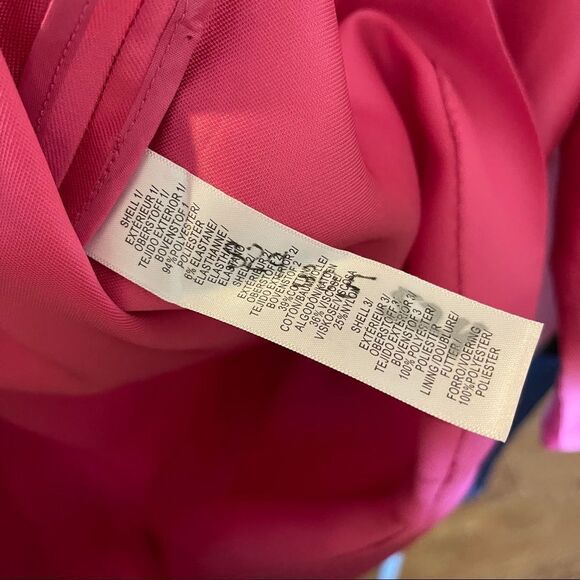 Lelarose Pink Silk Empire Mini Dress Taffeta 14 - Picture 11 of 12